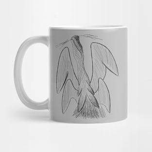 Hand Drawn Morning Draconid Black Version Mug